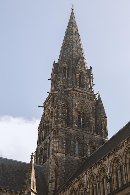 Old church in Edinburgh against the sky