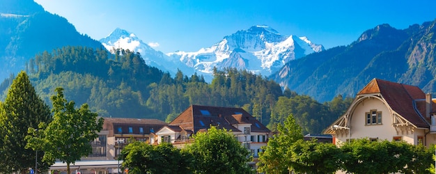 Città vecchia di interlaken, svizzera