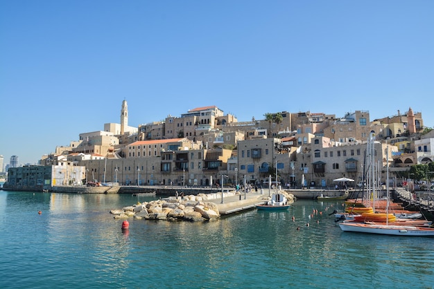 The old city of Jaffa from the Mediterranean Sea