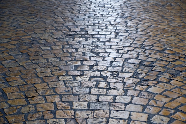 old cobblestone street