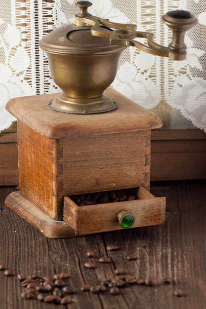 old coffee grinder