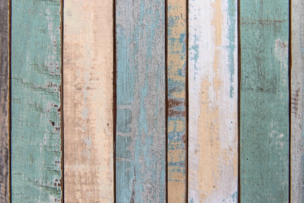 Old color wood plank texture and background