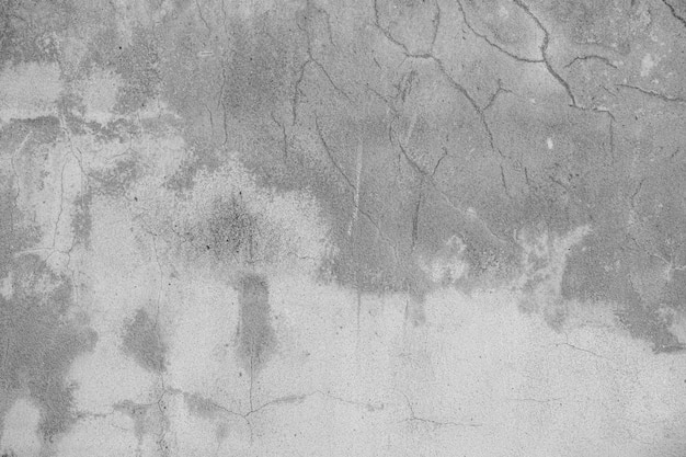 오래 된 콘크리트 벽 흑백 색상 시멘트 벽 깨진 벽 배경 질감 균열 벽