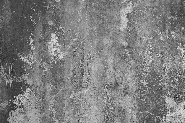 오래 된 콘크리트 벽 흑백 색상 시멘트 벽 깨진 벽 배경 질감 돌 플로어
