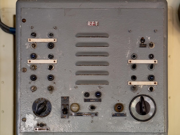 old control panel button level of electronic equipment
