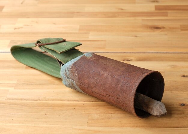 Photo old cowbell to locate cattle