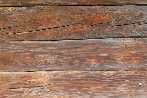 Old cracked wooden boards background or texture