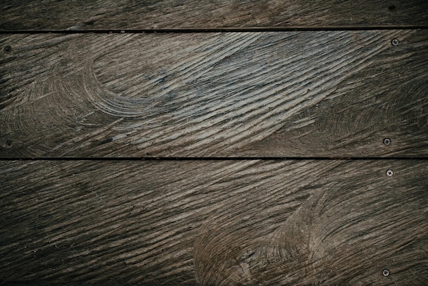 Old dark brown wooden background with vignette