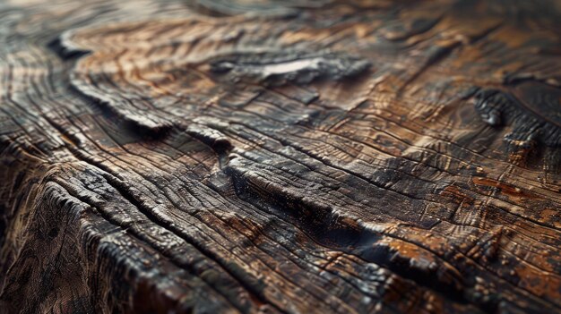 Old dark wood texture Generative AI