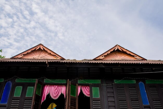 Old destroyed wooden house