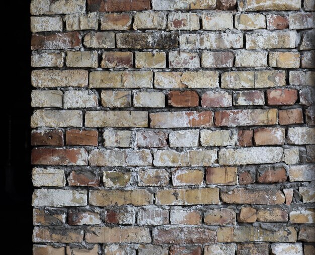 old dirty graybrown brick wall