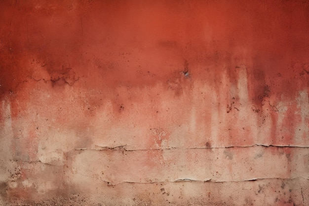 Old dirty red concrete wall background