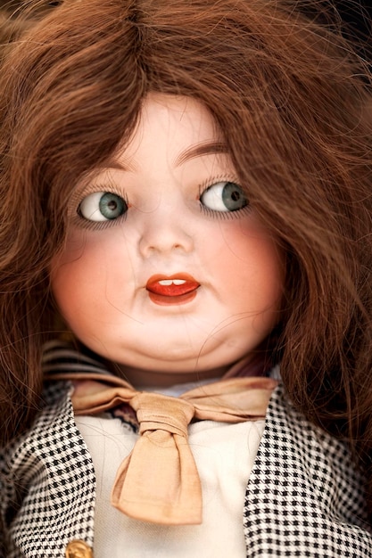 Old doll in a flea market