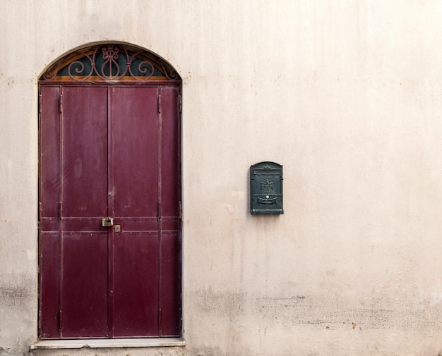 Old door in a alley