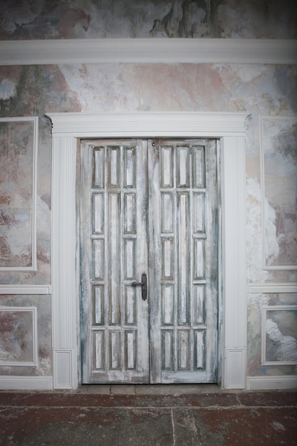 Old door in the interior