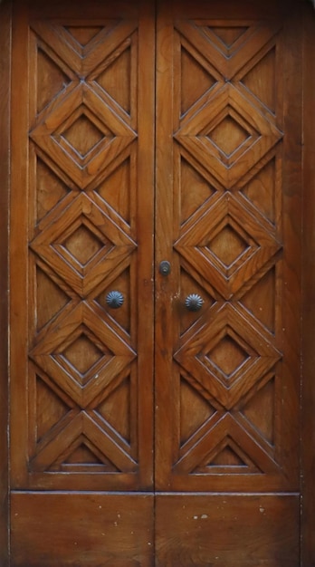 Old door in medieval district Bergamo Italy concept photo Urban architectural photography