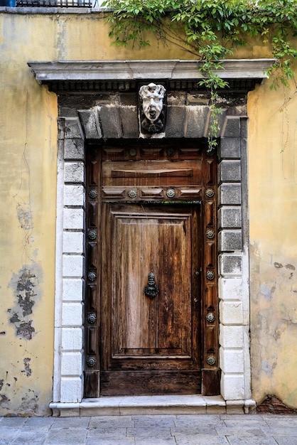 Old door in Venice, Italy