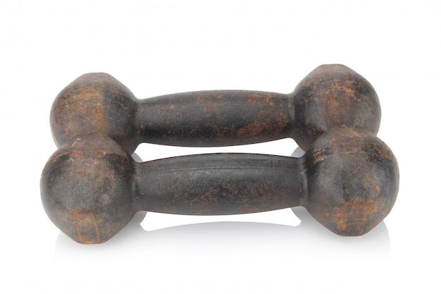 Old dumbbell. 