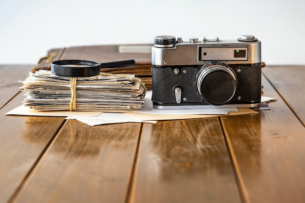 Old family photo album as memories of the past