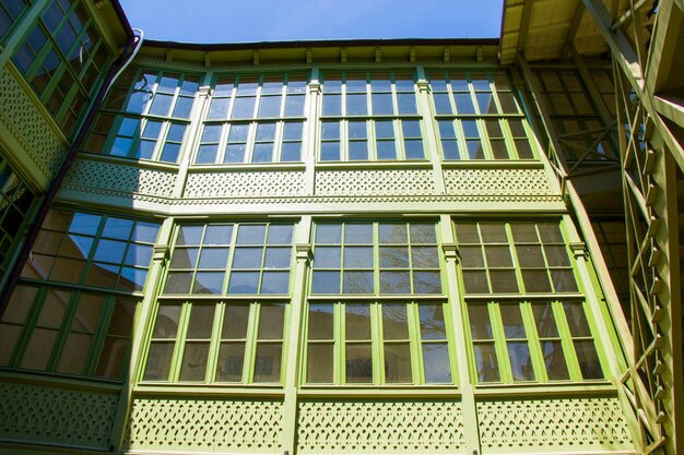 Old famous architecture exterior, Gudiashvili square in old town and city center of Tbilisi, Georgia.