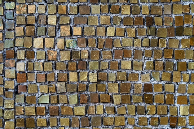 Old fashion antic golden mosaic