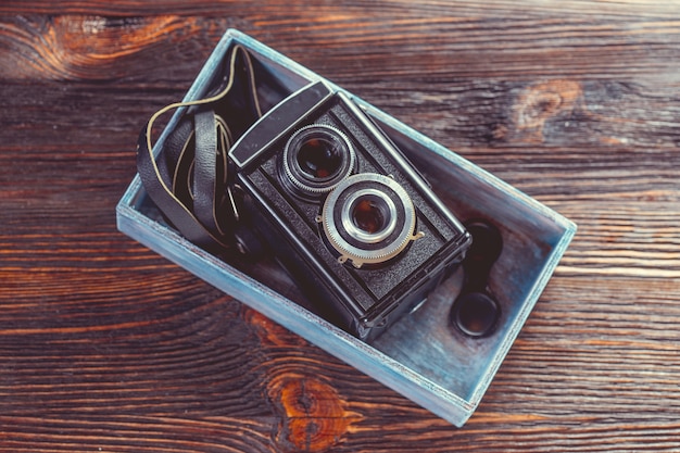 Photo old fashion antique camera