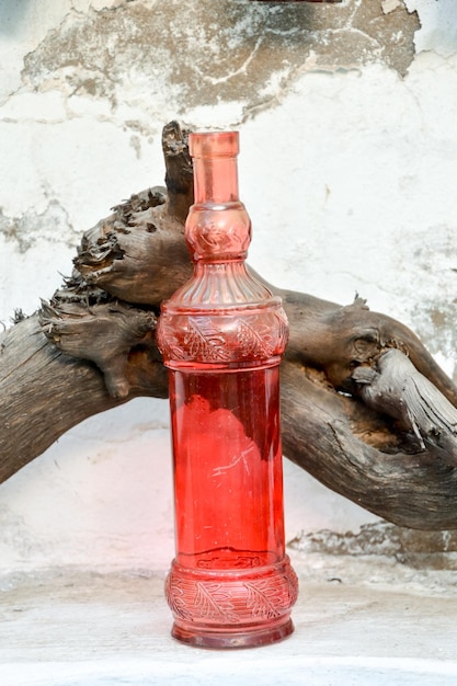 Old Fashioned Glass Bottle