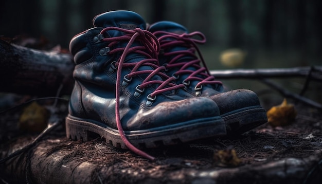 Old fashioned hiking outlet boots