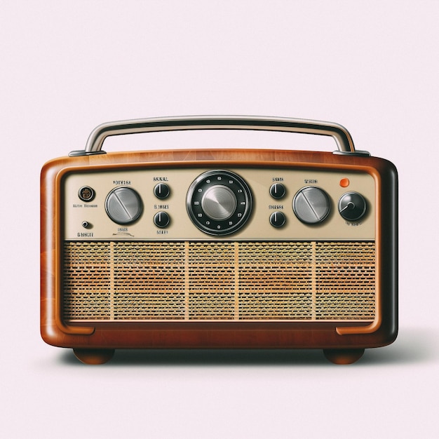 An old fashioned radio