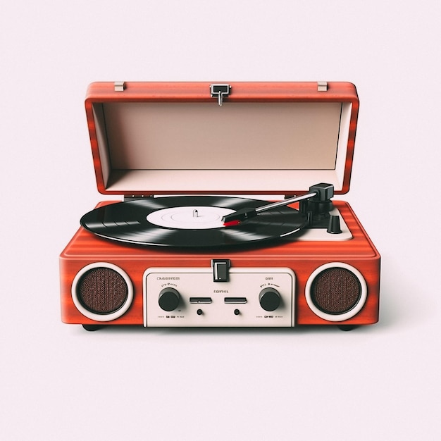 An old fashioned record player