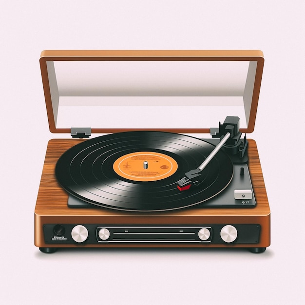 An old fashioned record player