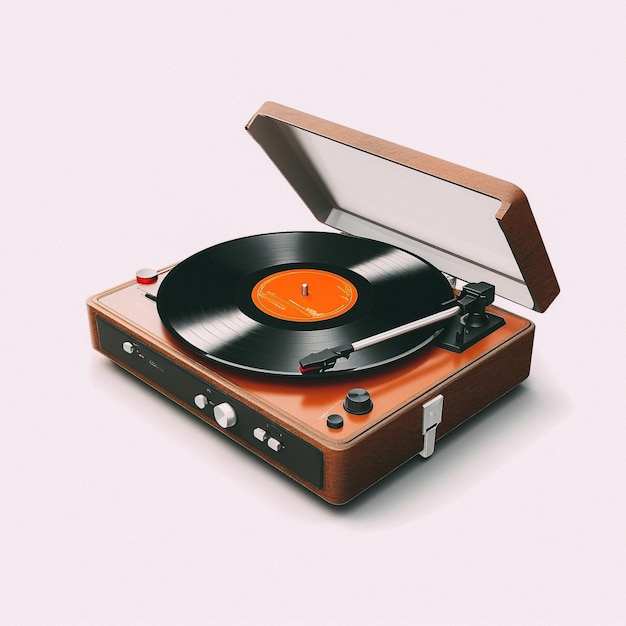 An old fashioned record player