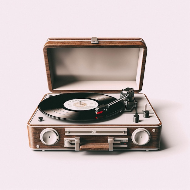 An old fashioned record player