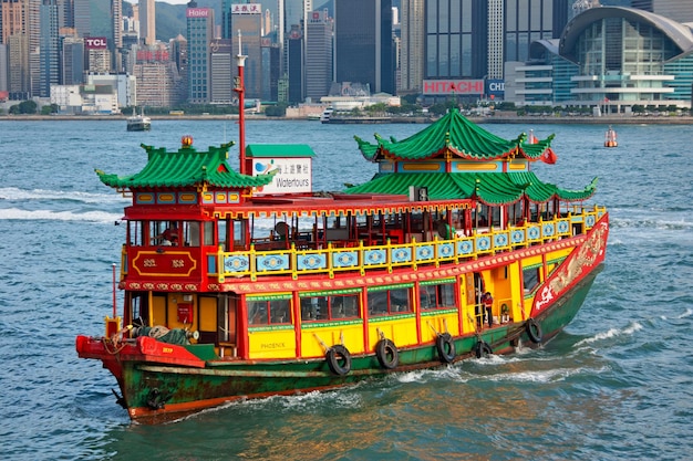 Old ferry in Hong Kong