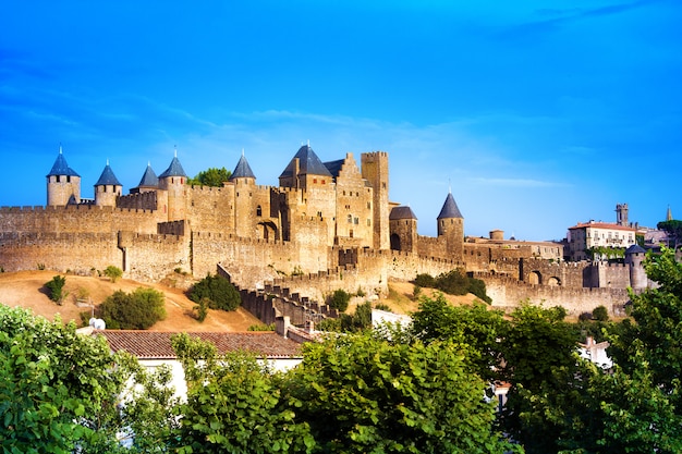 Old fortress of Carcassone. France.