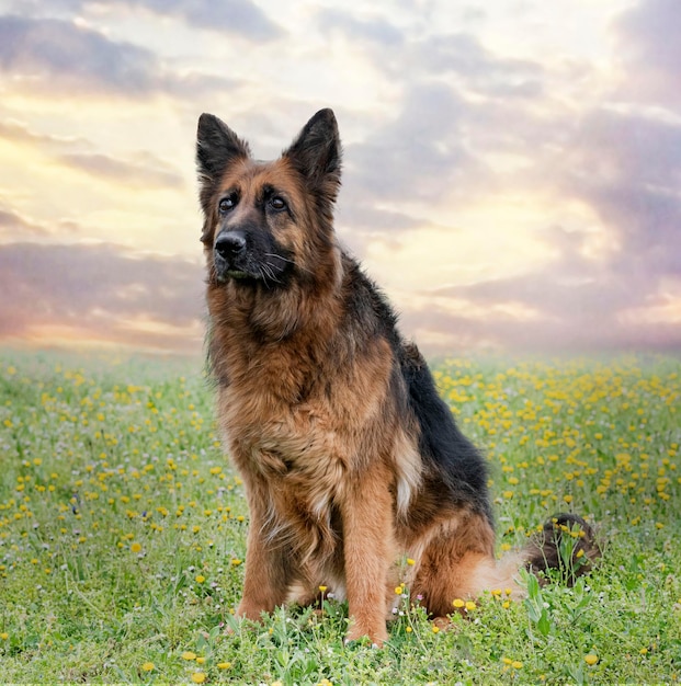 Old german shepherd