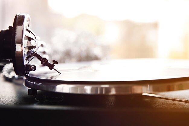 Old gramophone closeup