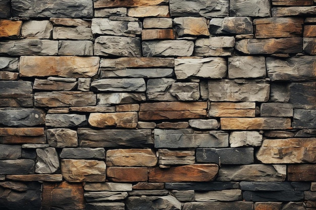 Old gray stone wall