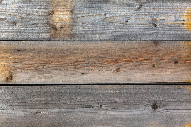 Old grey horizontal wood boards texture background.