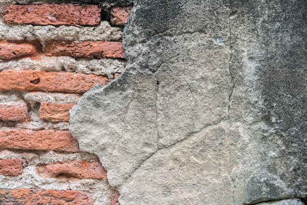 Foto vecchio muro di mattoni rancore strutturato