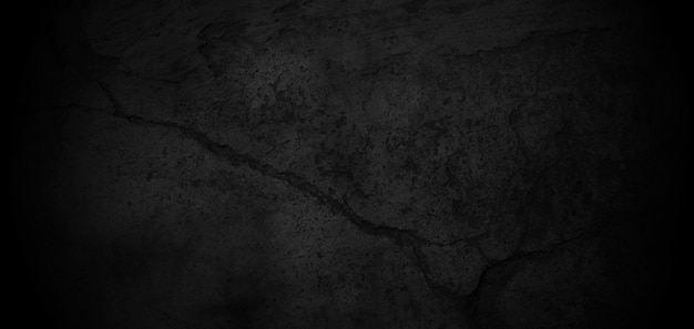 Old Grunge Background, Dark Cement With Cracks