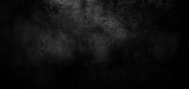 Old Grunge Background, Dark Cement With Cracks