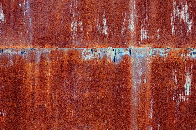 Old grunge rusty metal sheet texture background.