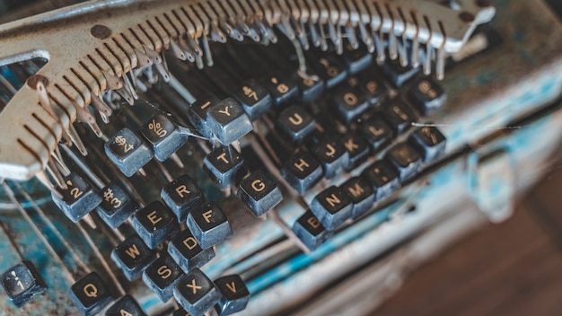 Photo old grunge typewriter