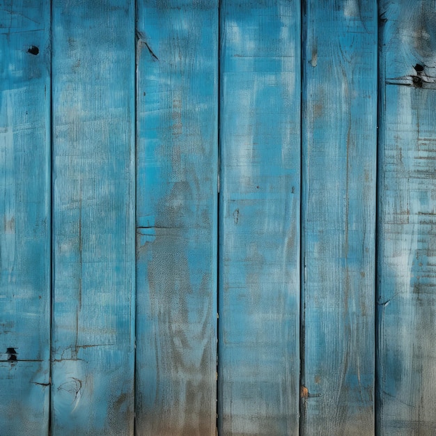Old grunge wood plank texture background Vintage blue wall