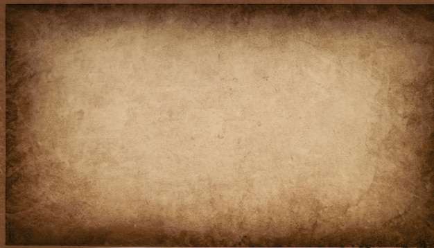 Old grungy paper horizontal background in dark brown color