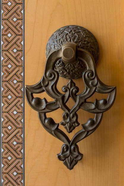 Old Handmade ottoman metal door handle