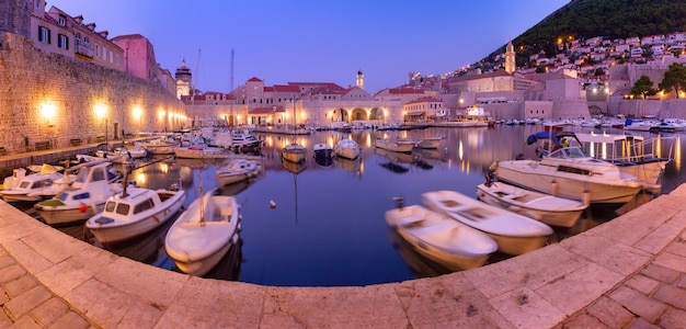 Old Harbor of Dubrovnik Croatia