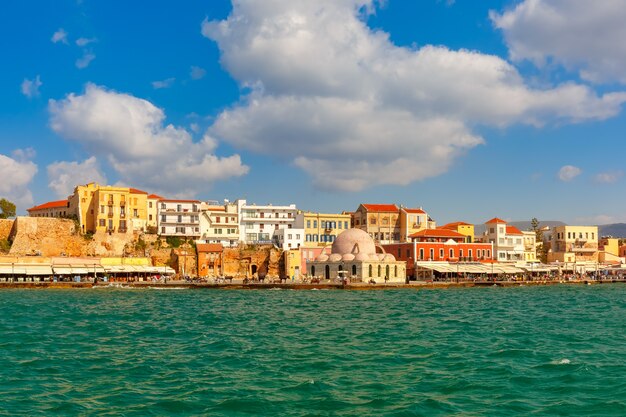 Old harbour, chania, crete, greece