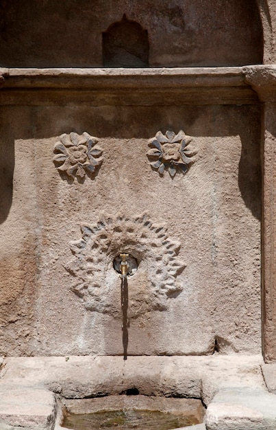 Old historical and stone fountain